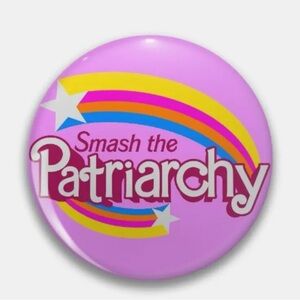 Pink Smash the Patriarchy Button